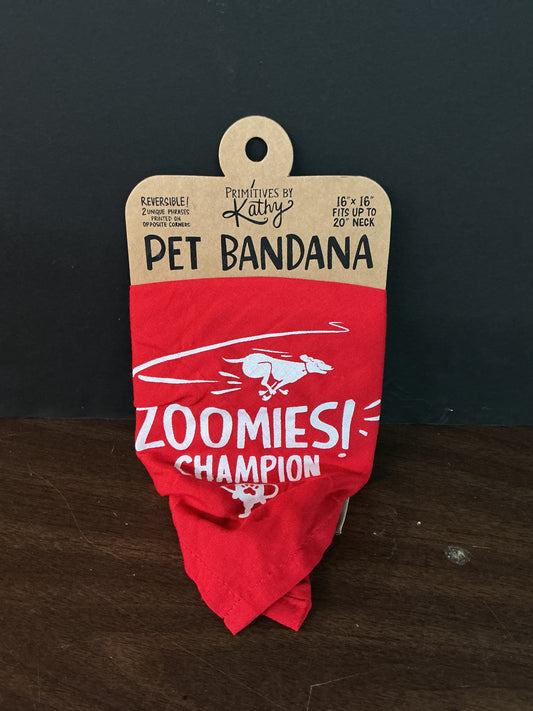 Zoomies Champion Pet Bandana