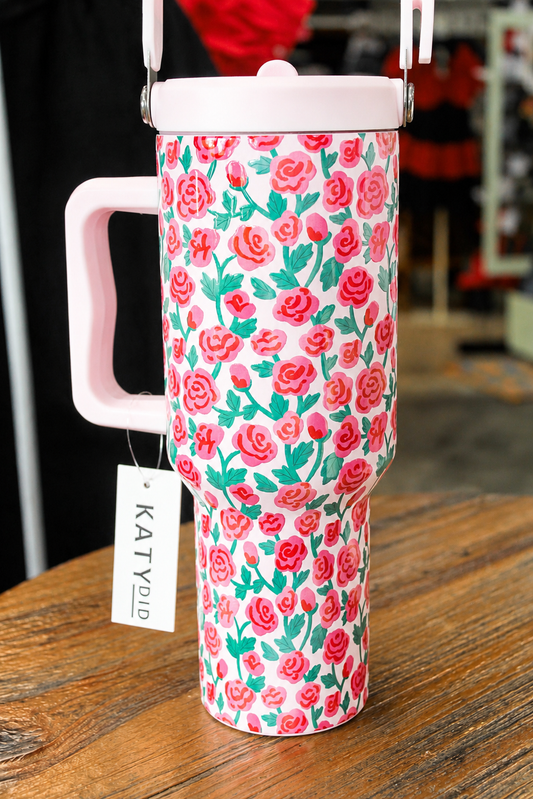 Whimsical Roses Tumbler Cup