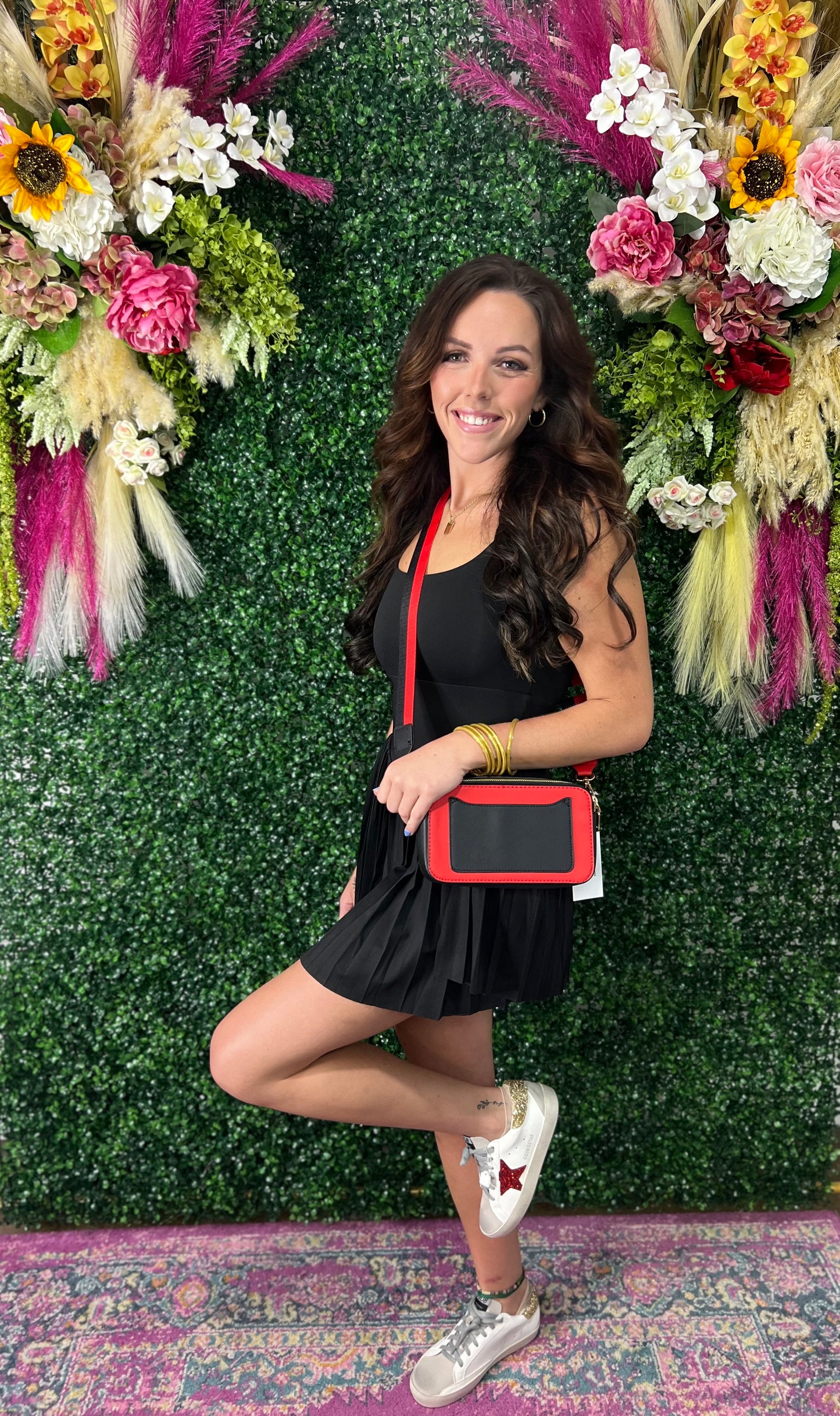 Sporty black romper