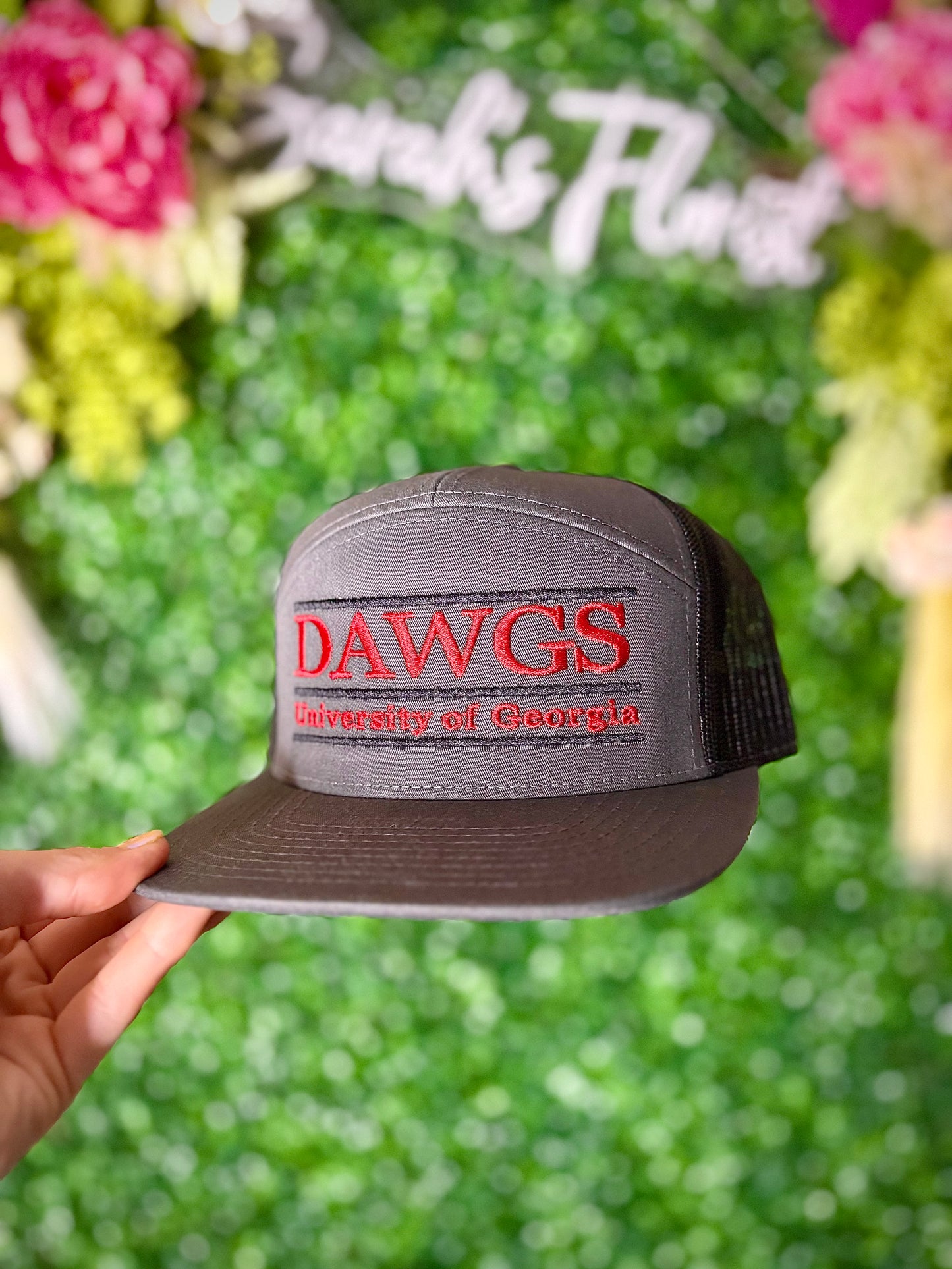 Grey & Red Dawgs Hat