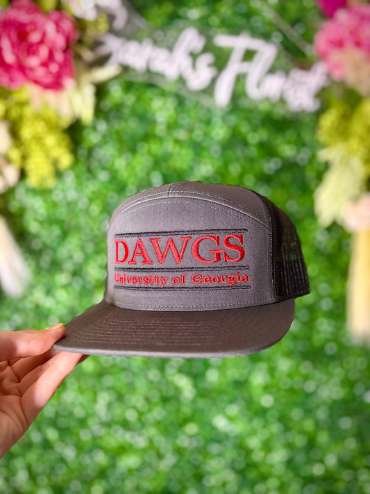 Grey & Red Dawgs Hat