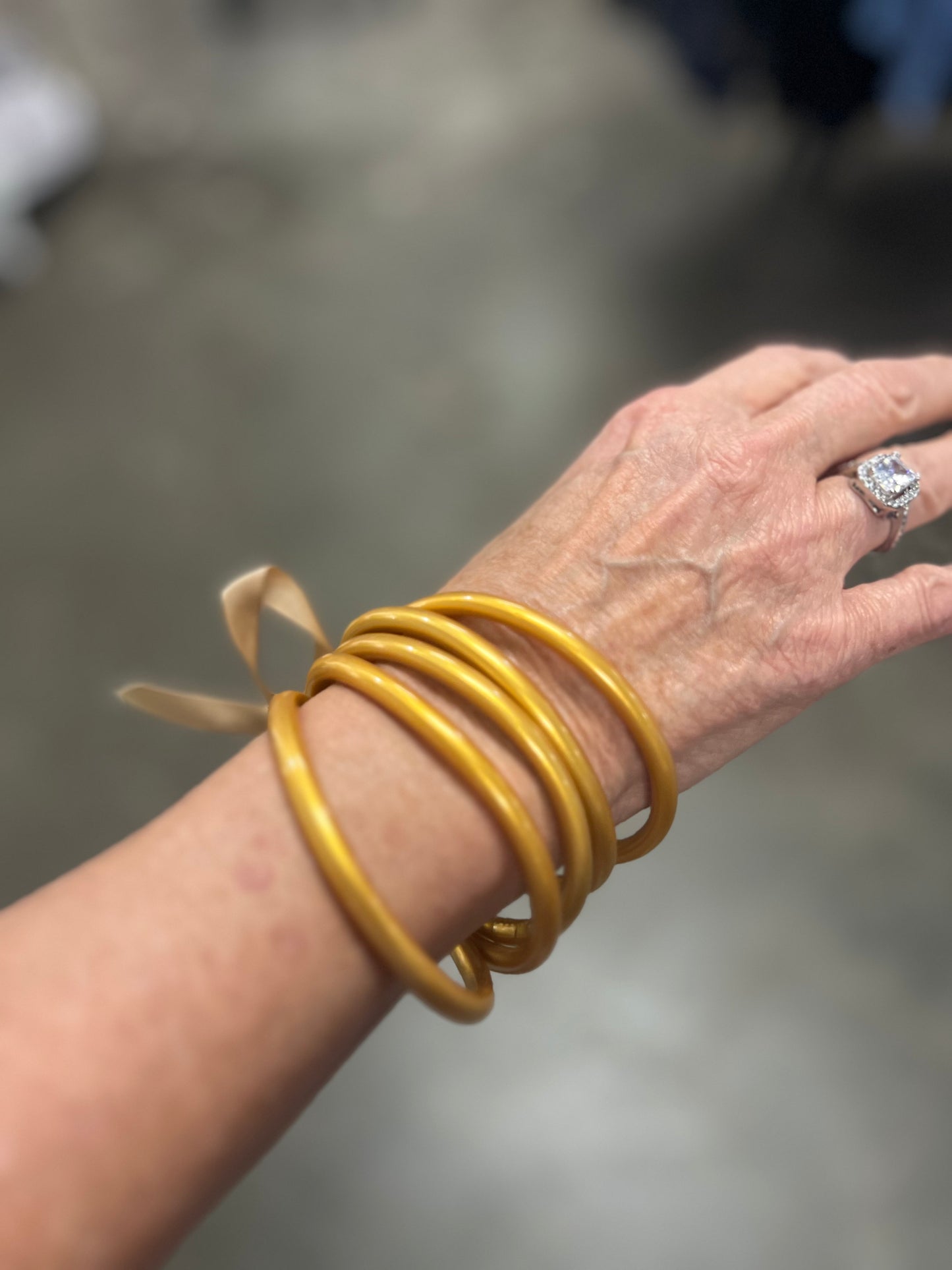 Gold Jelly Bangles