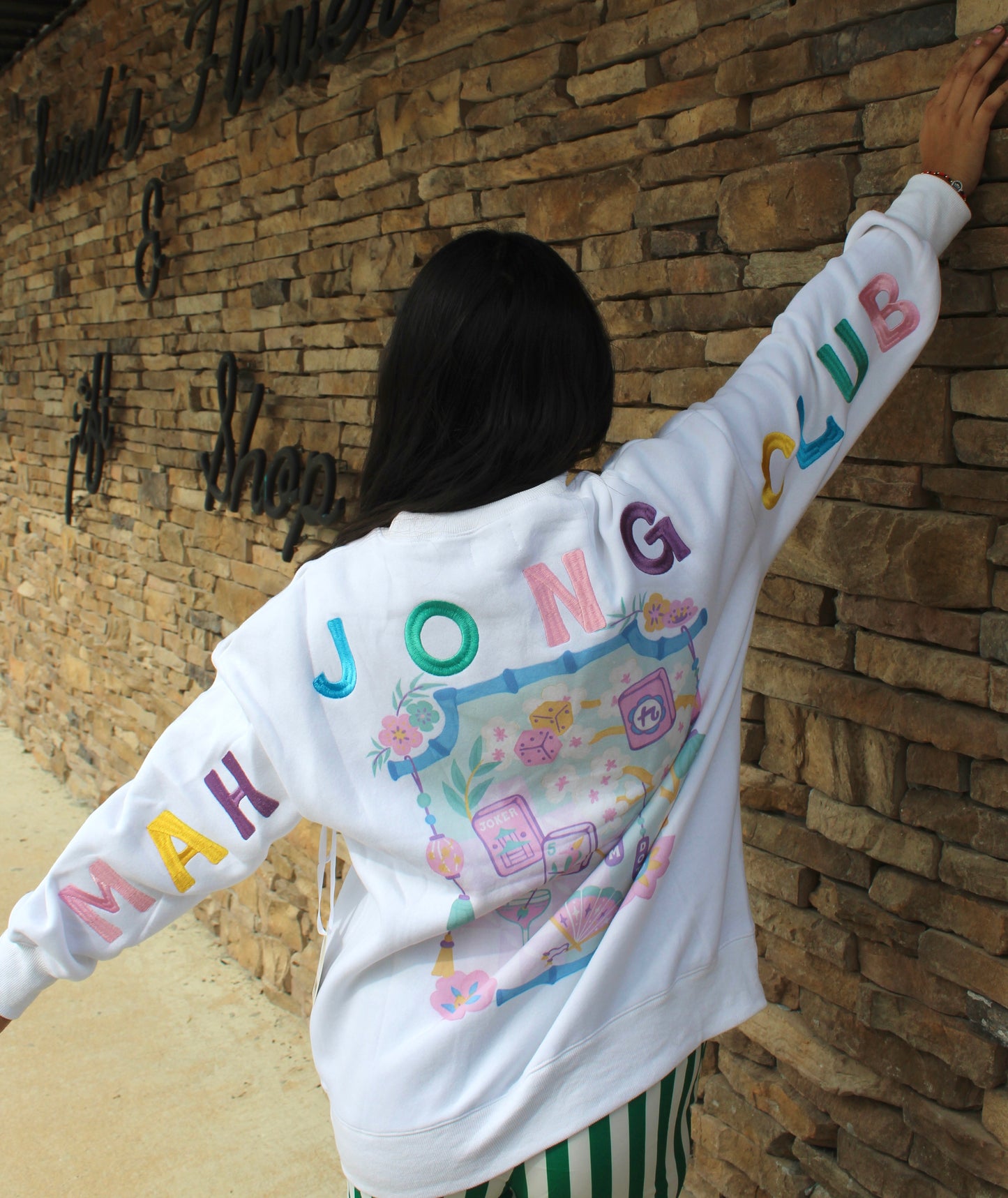 Mohjong Club Mockneck Sweatshirt