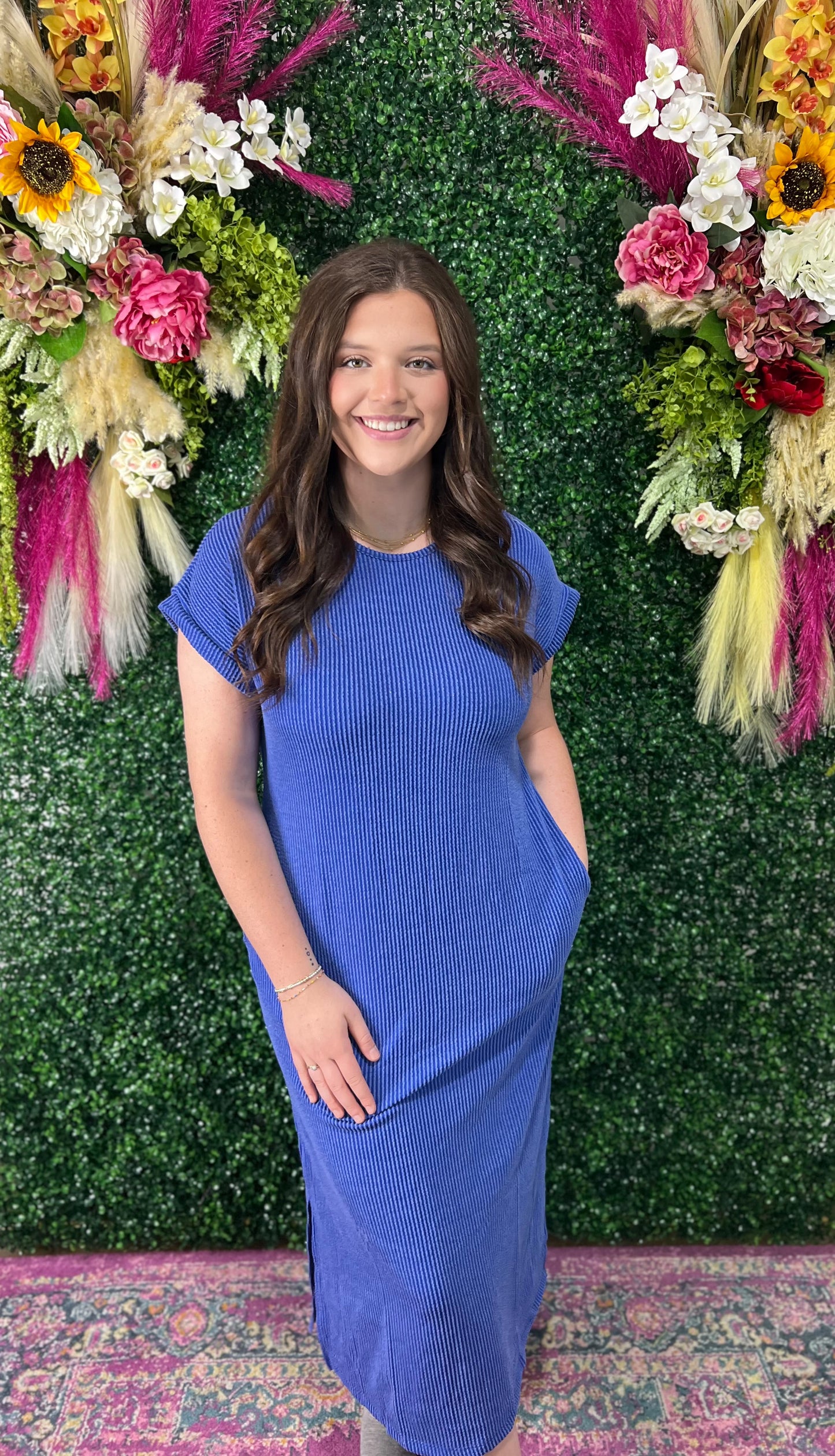 Blue crush babe Midi dress