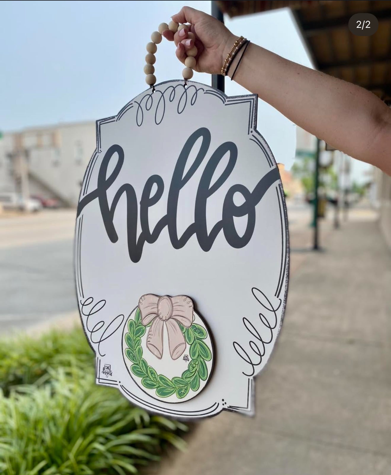 DK Designs Hello Door Hanger