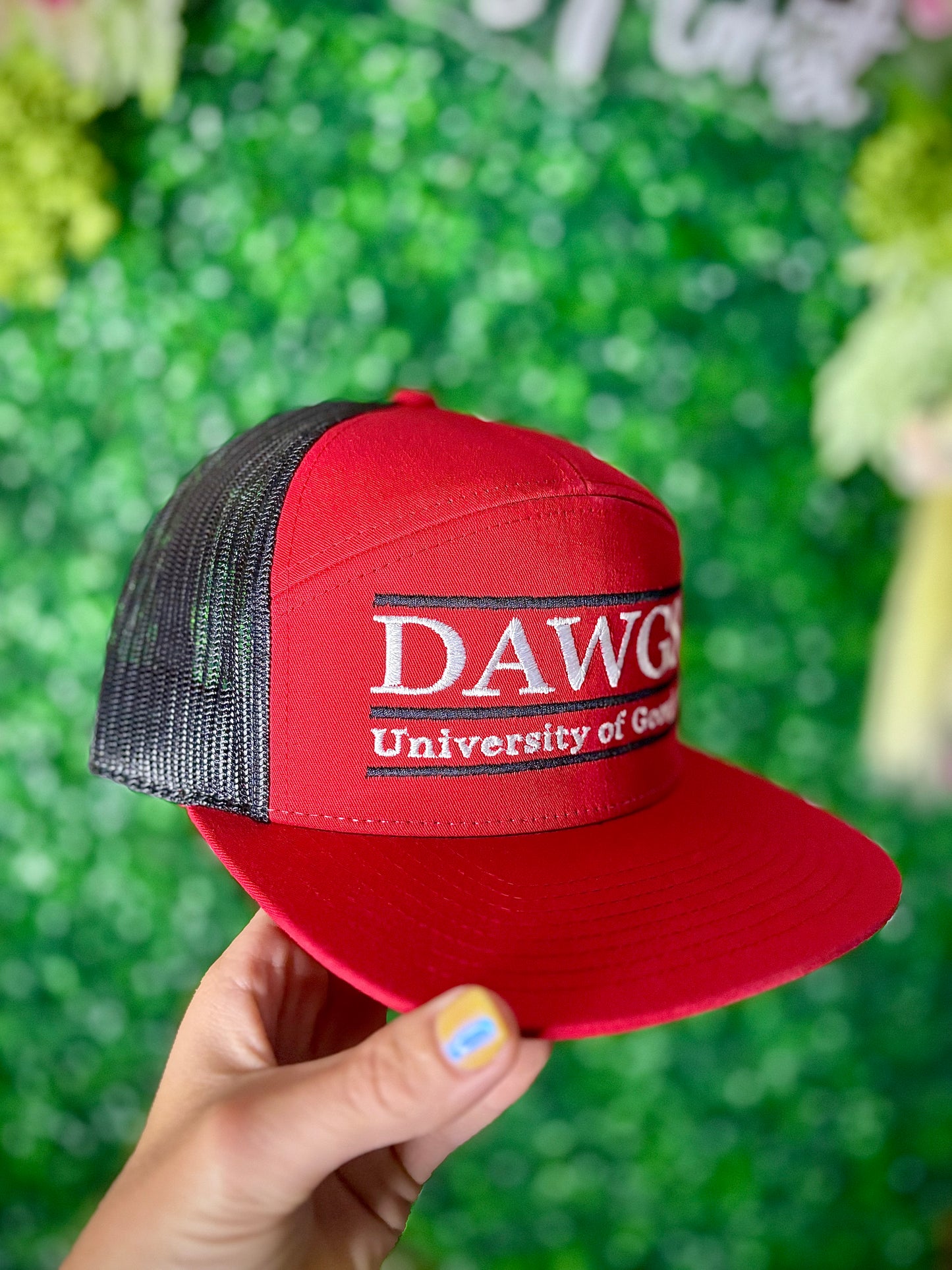 Red & White Dawgs Hat