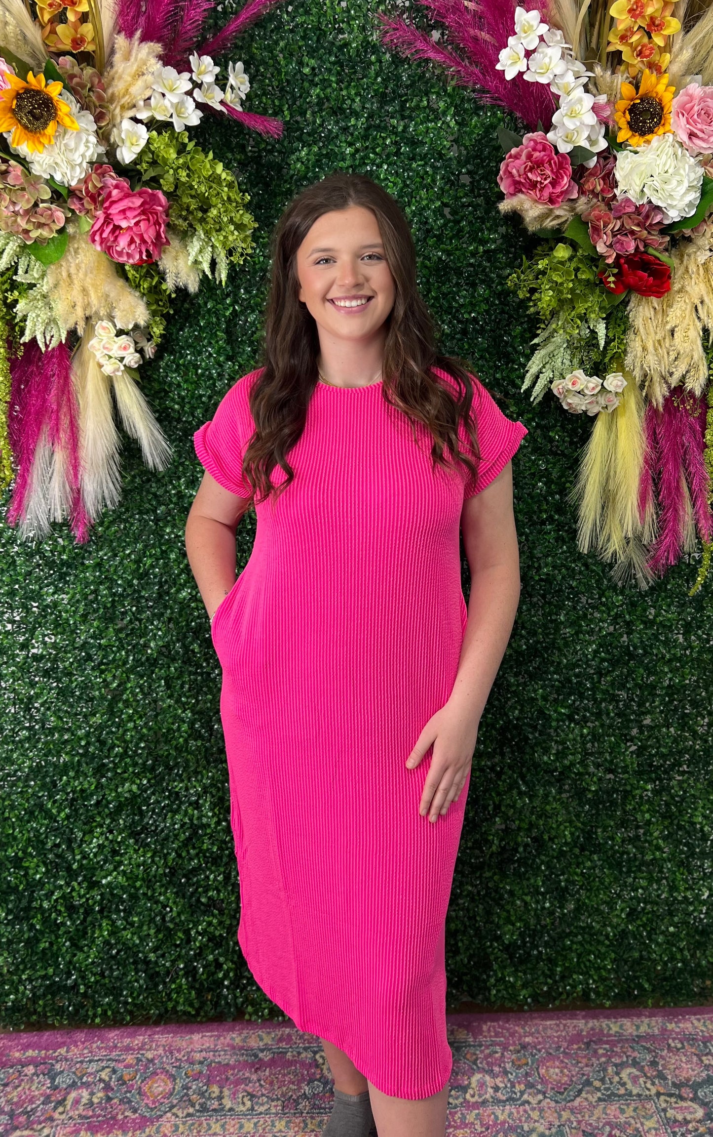 Bubblegum Breeze Midi dress