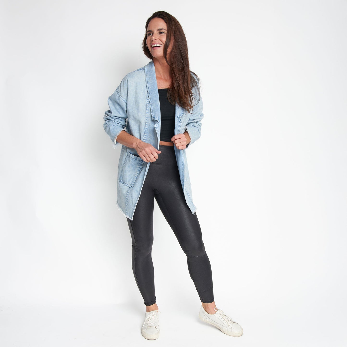 Lilly’s Oversized Denim Blazer