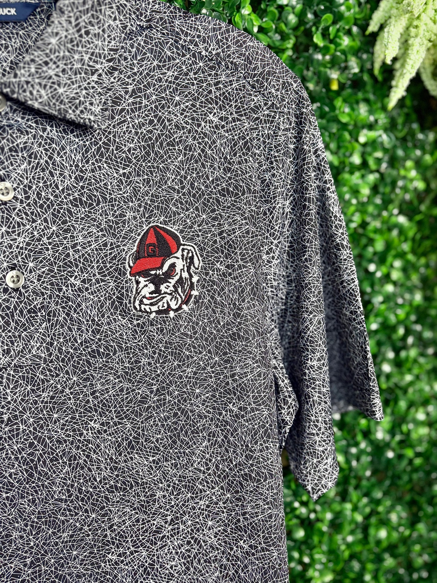 Pike Constellation Print Stretch Polo