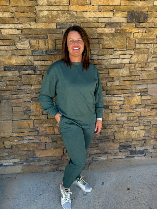 Dark Forest Scuba Crewneck Pullover & Joggers Set