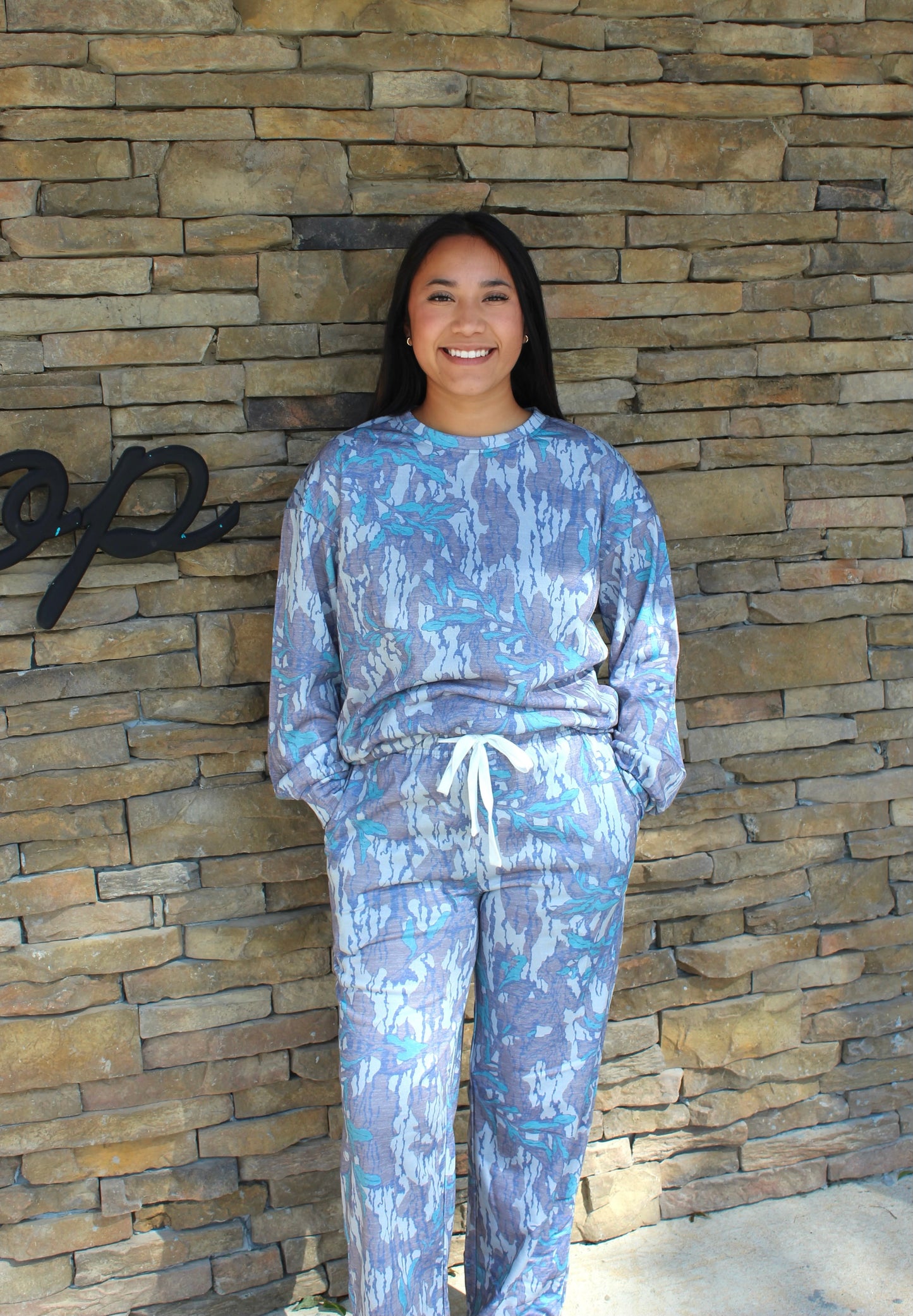 Camo Long Lounge Set