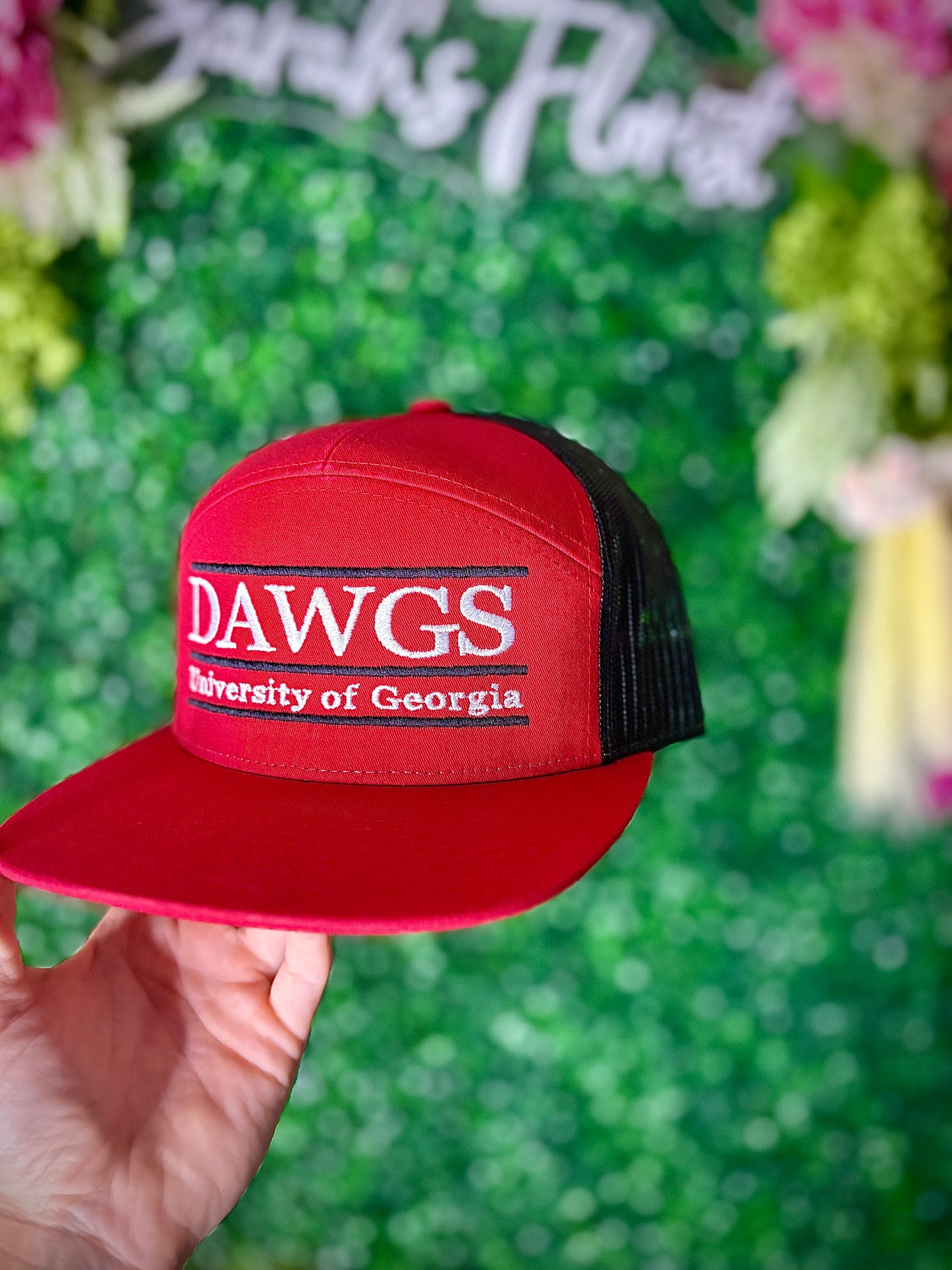 Red & White Dawgs Hat