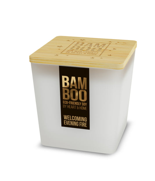 Welcoming Evening Fire | Bamboo Candle Medium