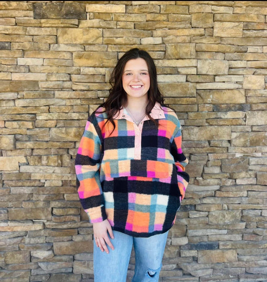 Bibi Plaid pullover