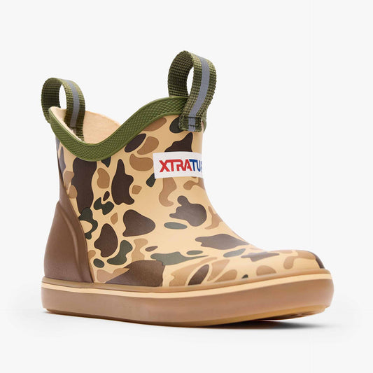 Big Kids Duck Camo XtraTuf Deck Boots