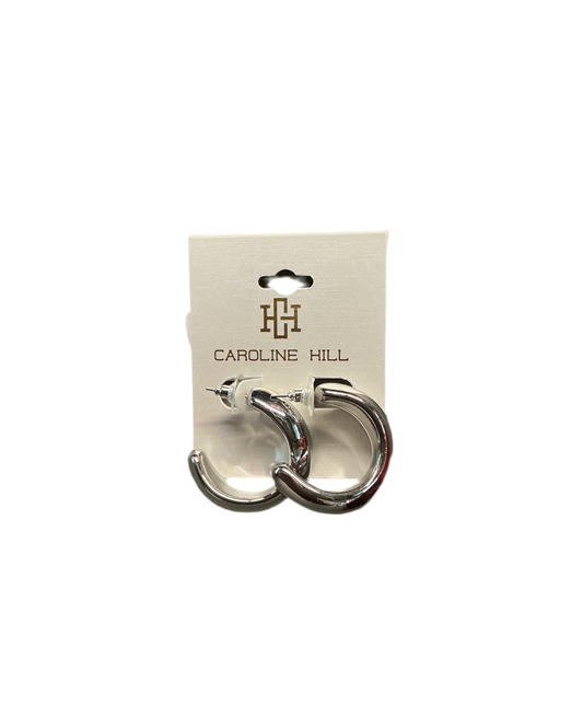 Called Wavy Hoop Earring Silver