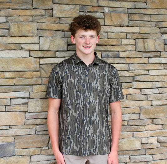 Crosswind Mossy Oak Caribou Polo