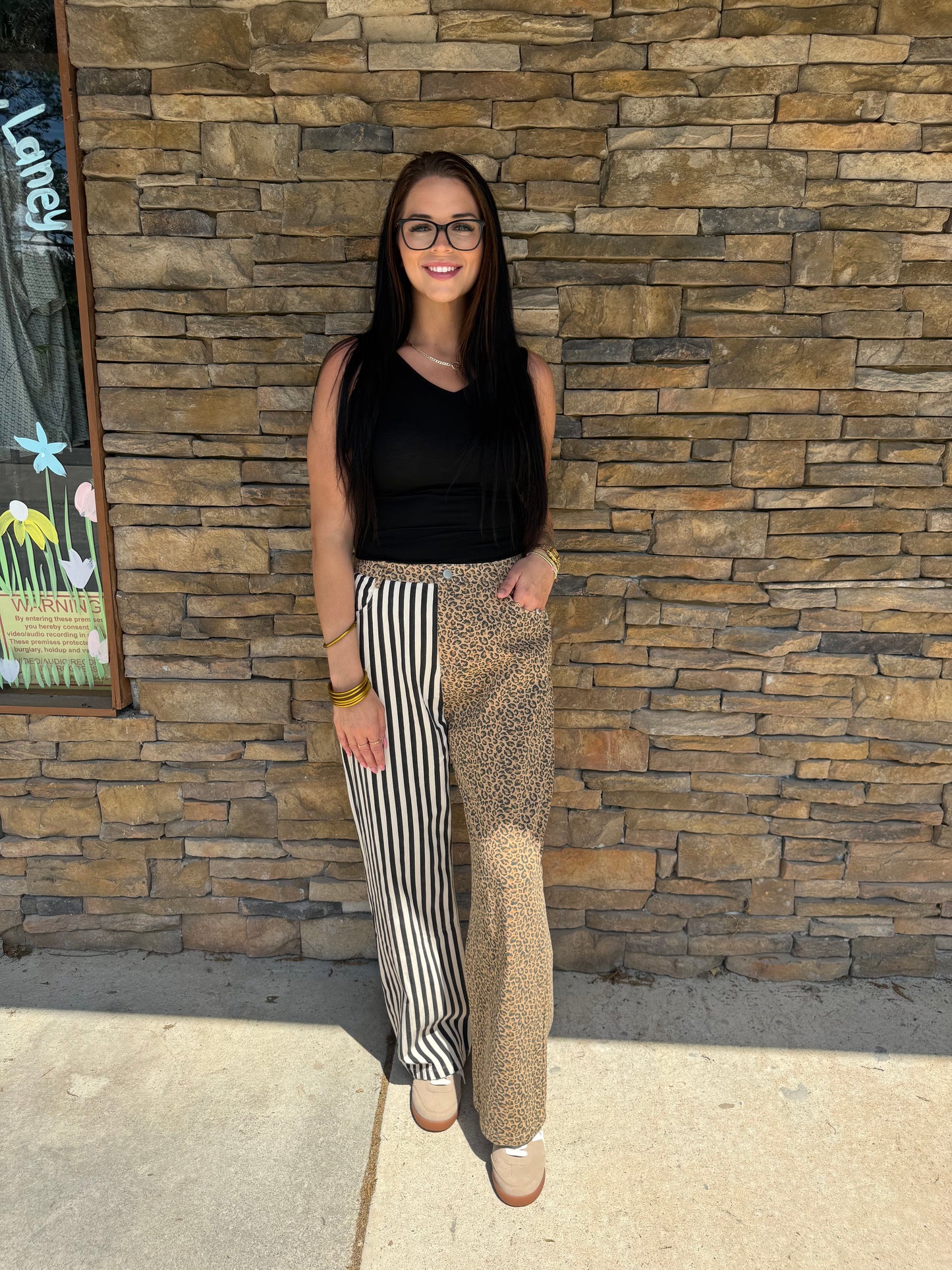Mix & Match Leopard Stripe Pants