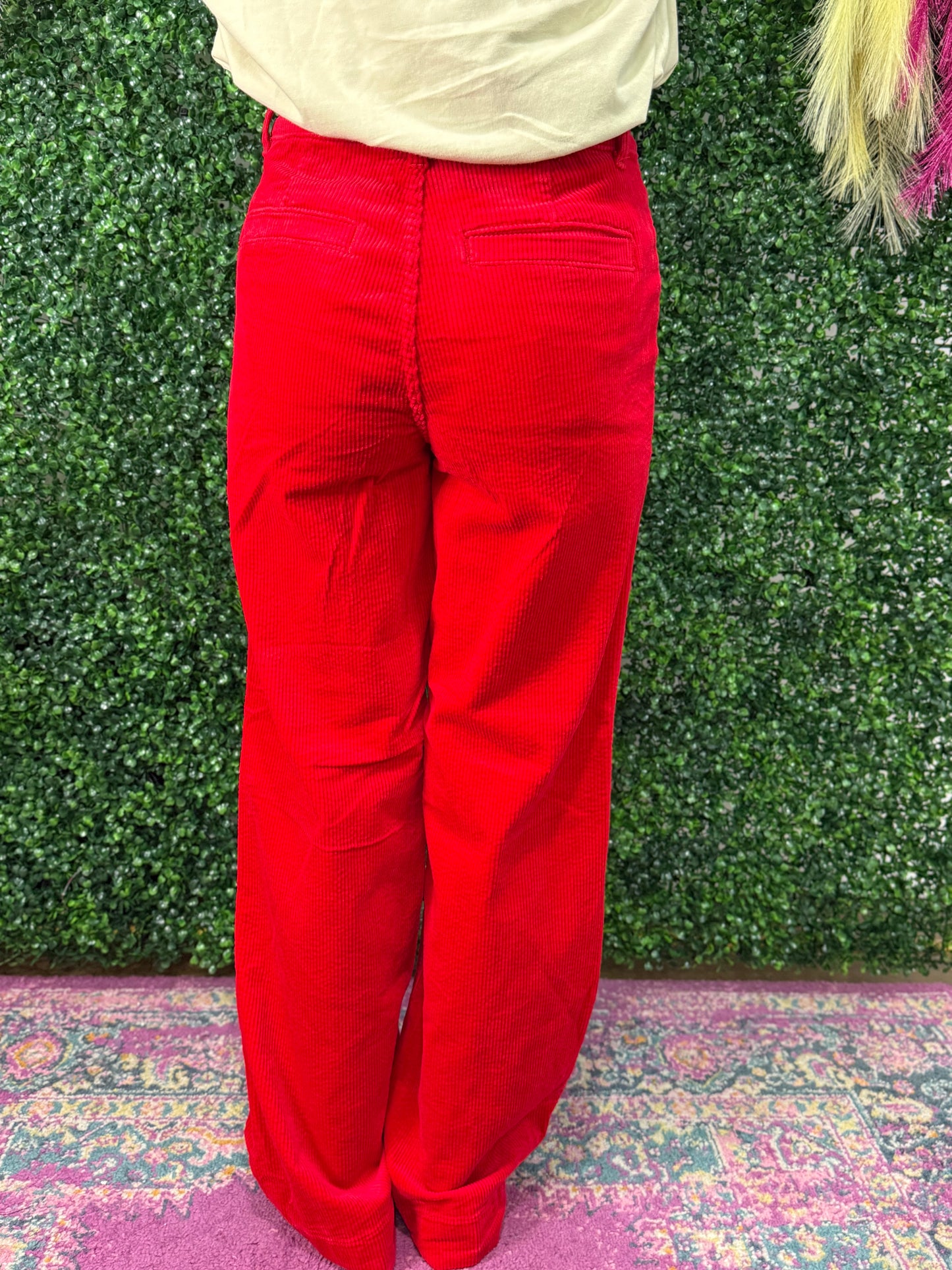 Bethany's Red Corduroy jeans