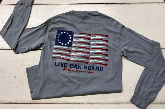 Patriotic Gun Flag Long sleeve