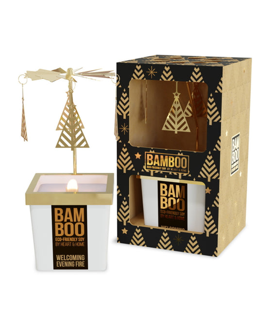 Bamboo Welcoming Evening Fire - Carousel Candle
