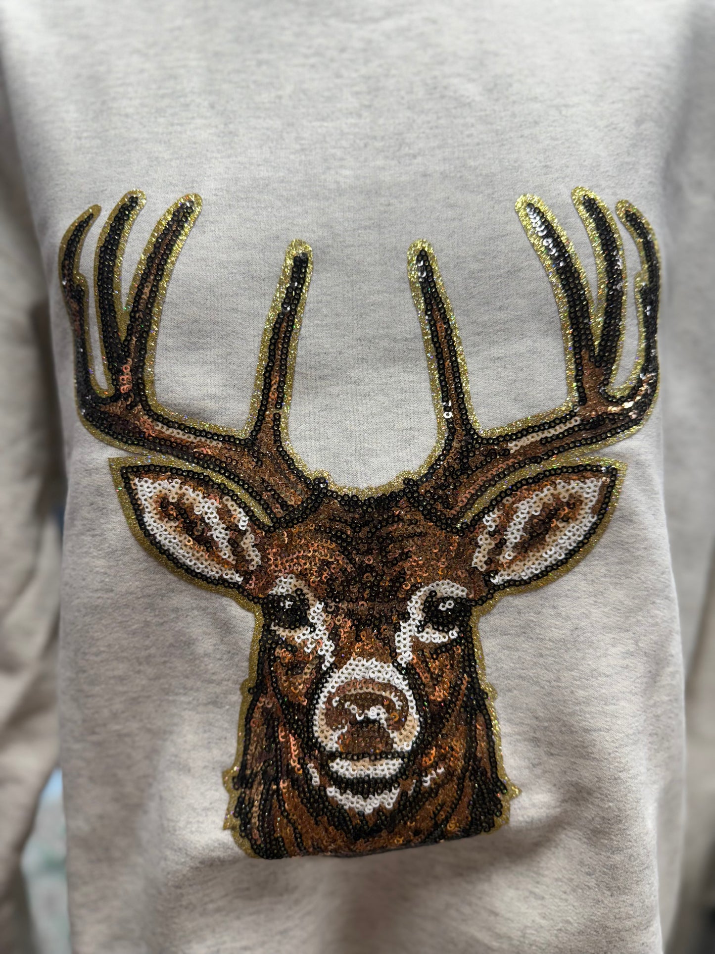 Sequin Deer Sweatshirt