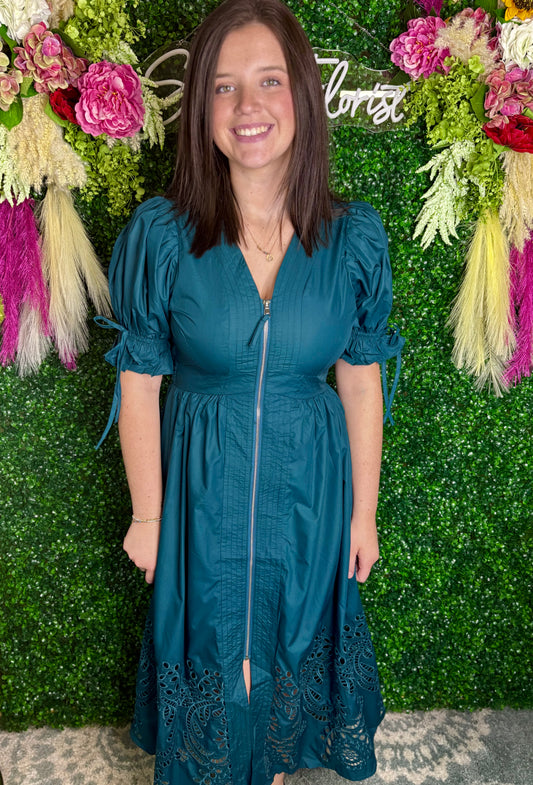 The Teal way dress