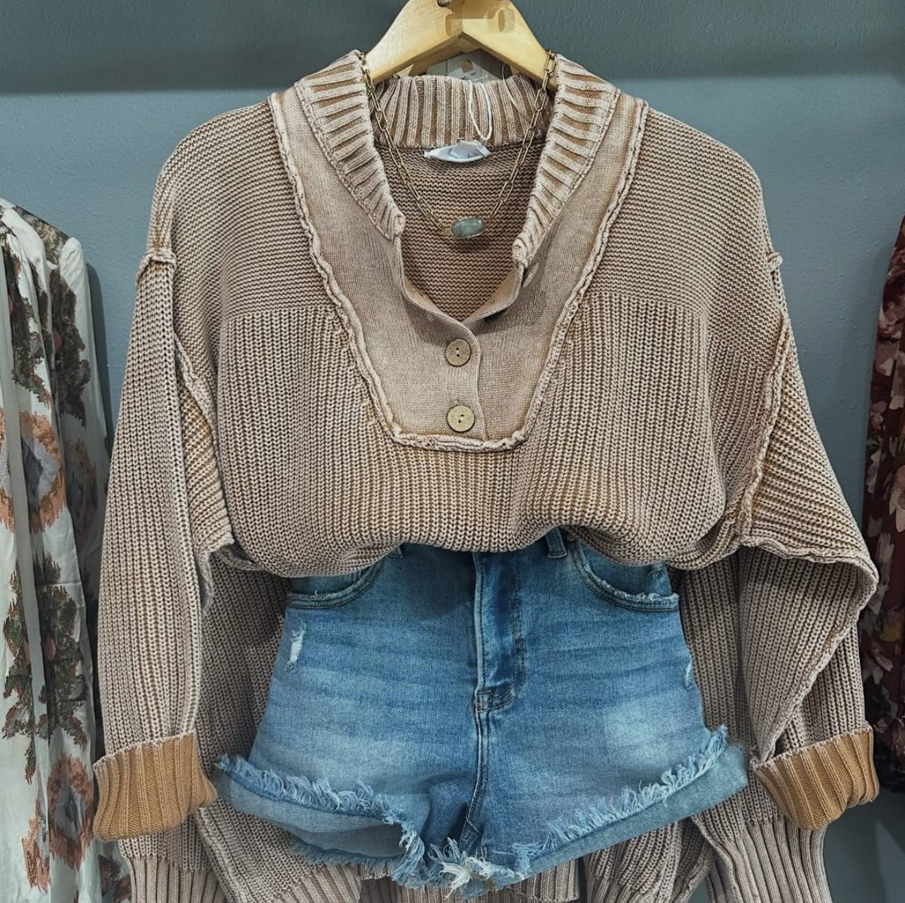 The Washed Walnut Sweater