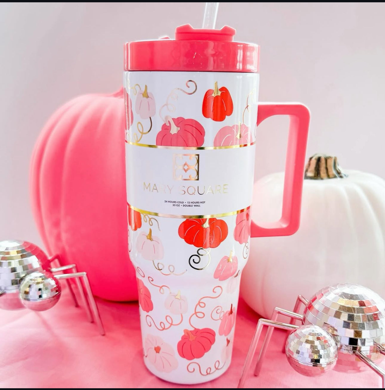 Mary Square Pumpkin Tumbler