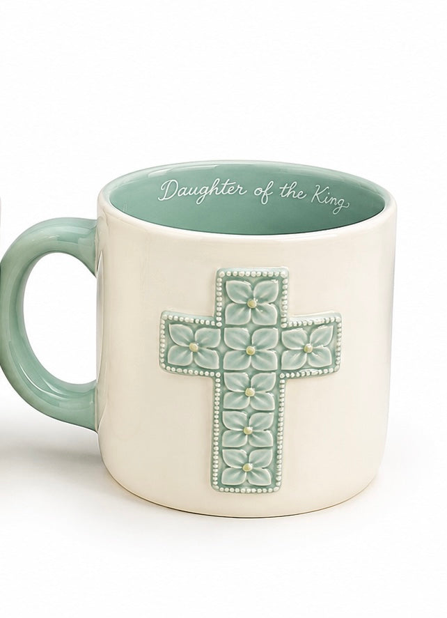 Sculpted Cross Mugs