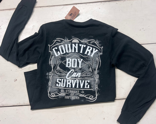 Country Boy Can survive long Sleeve
