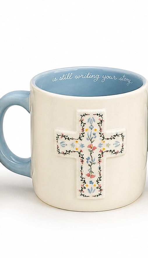 Sculpted Cross Mugs