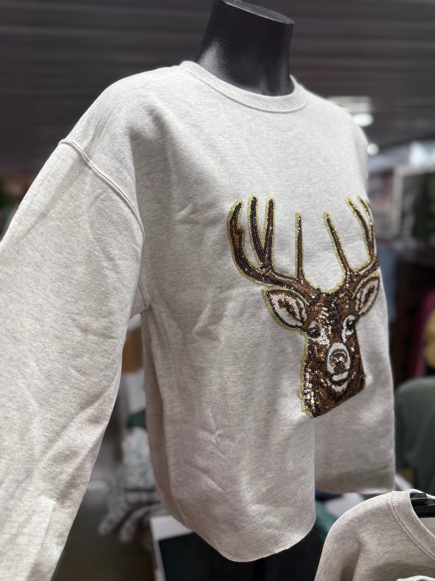 Sequin Deer Sweatshirt