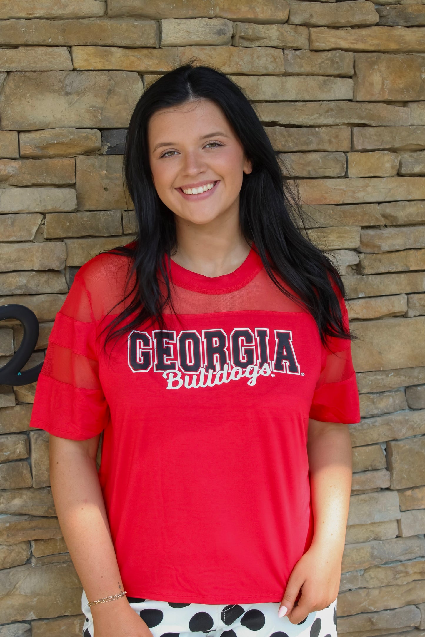 Gameday Jersey Mesh Top