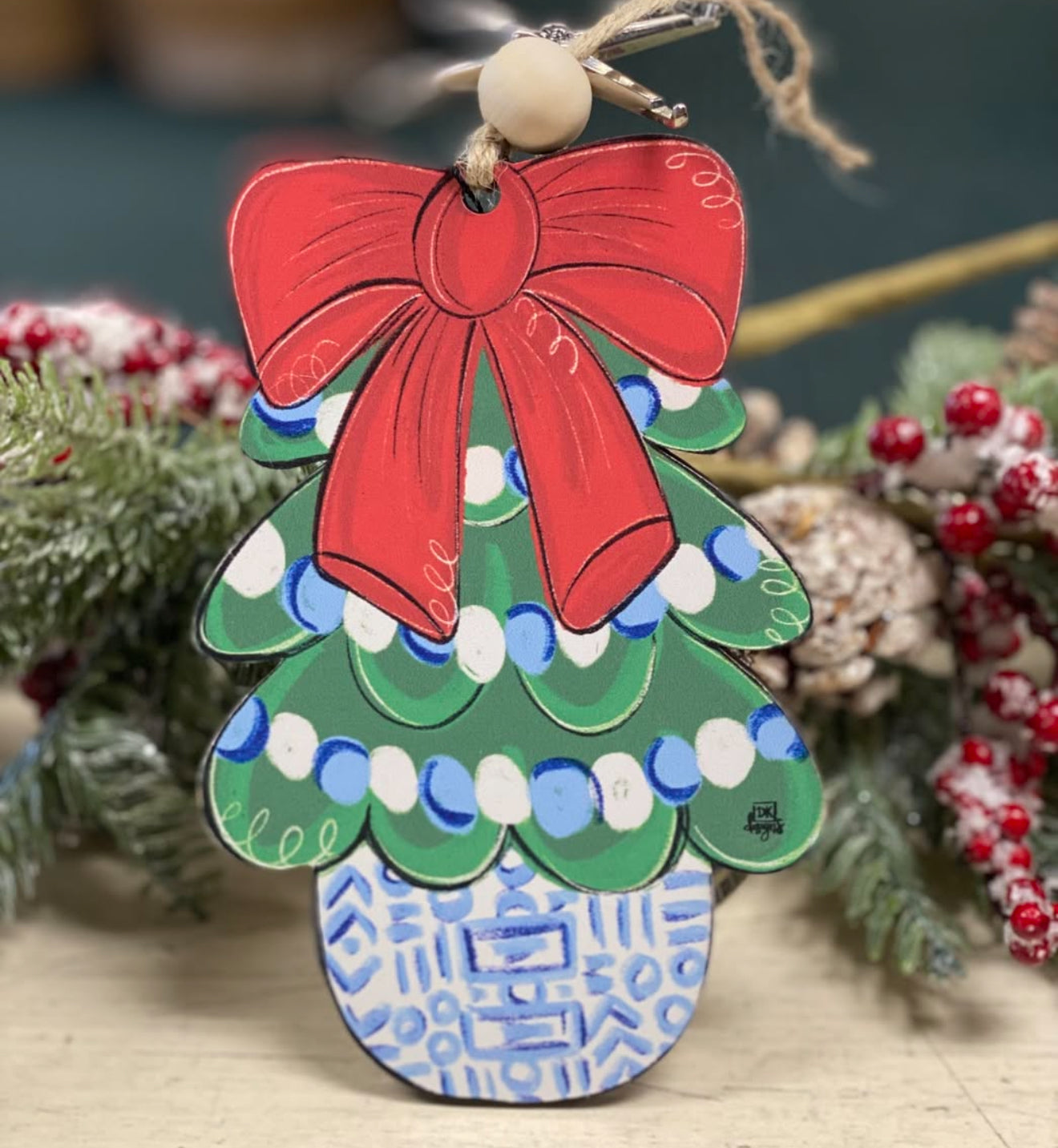 Chinoiserie Tree Ornament