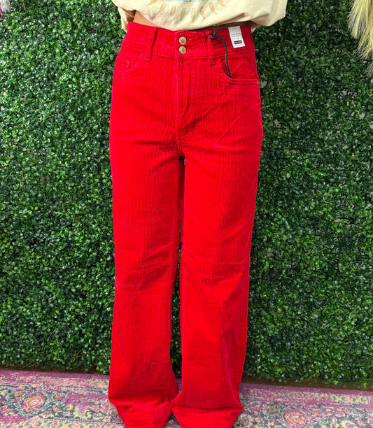 Bethany's Red Corduroy jeans