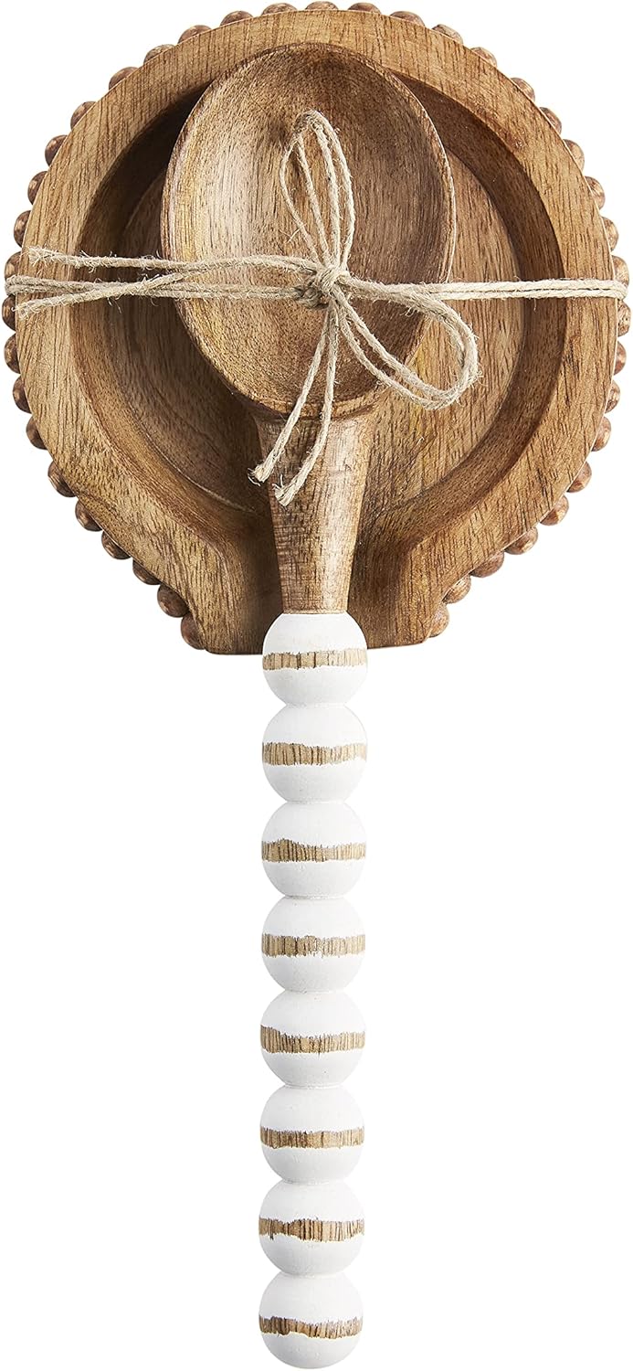 Beaded Spoon & Rest Set