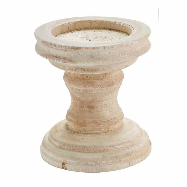 Wooden candle holder