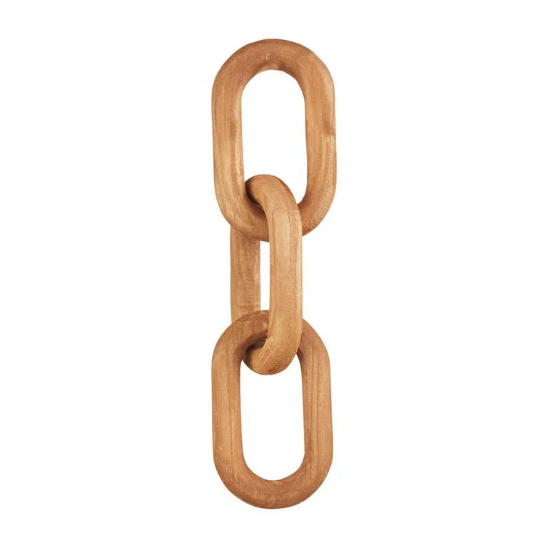 Wooden chain link decor