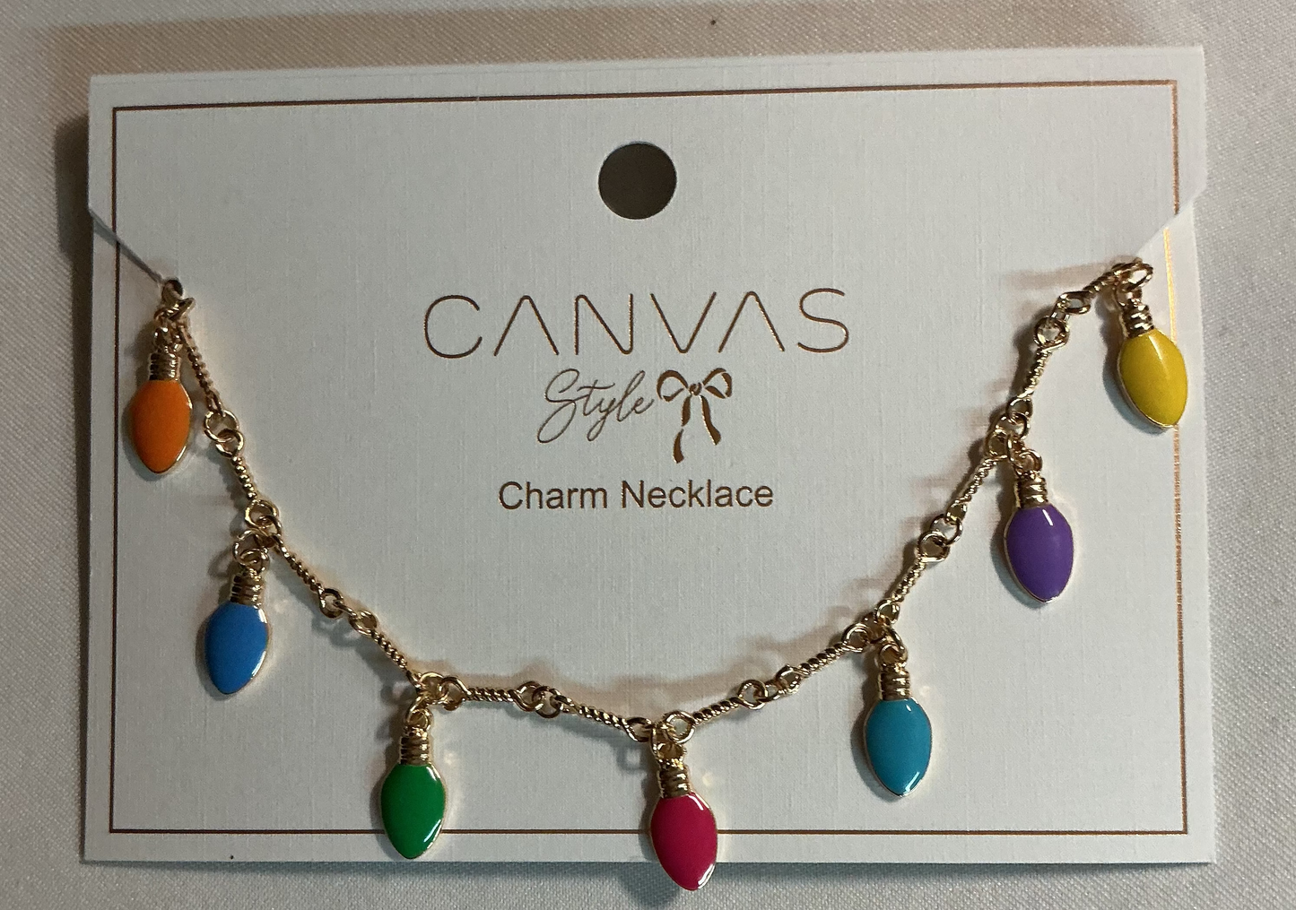 Christmas Lights Necklace