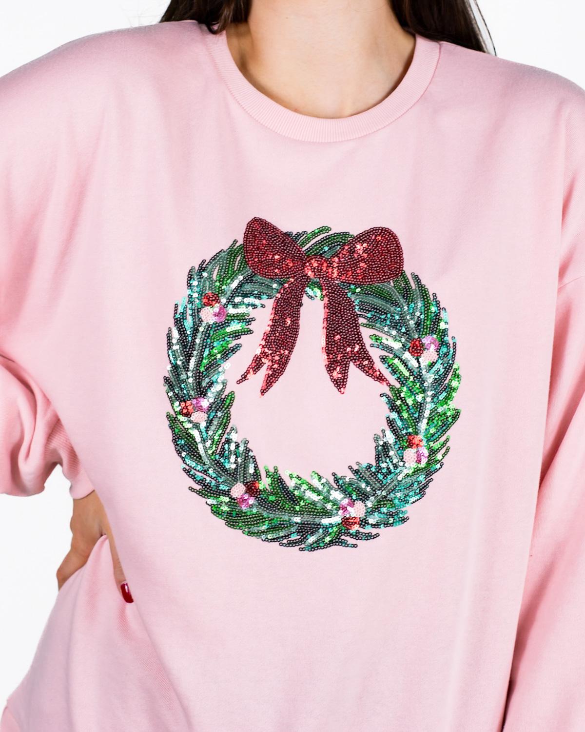 Clara Wreath Sequin Sweatshirt