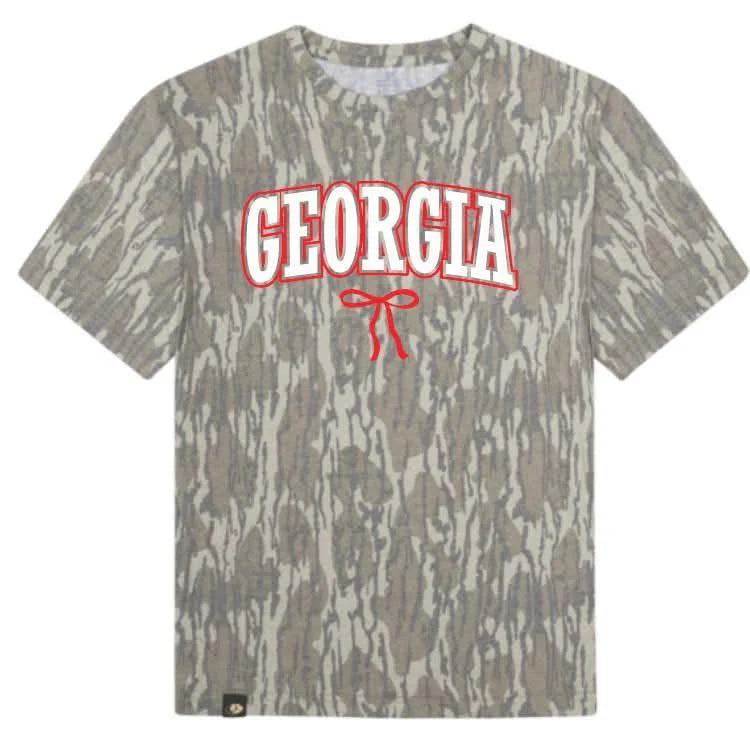 Camo Georgia Bow T-Shirt