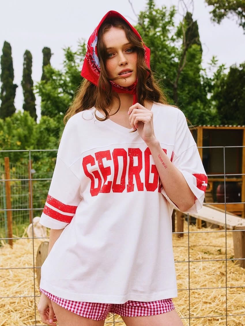 The Retro Dawgs V-Neck Top