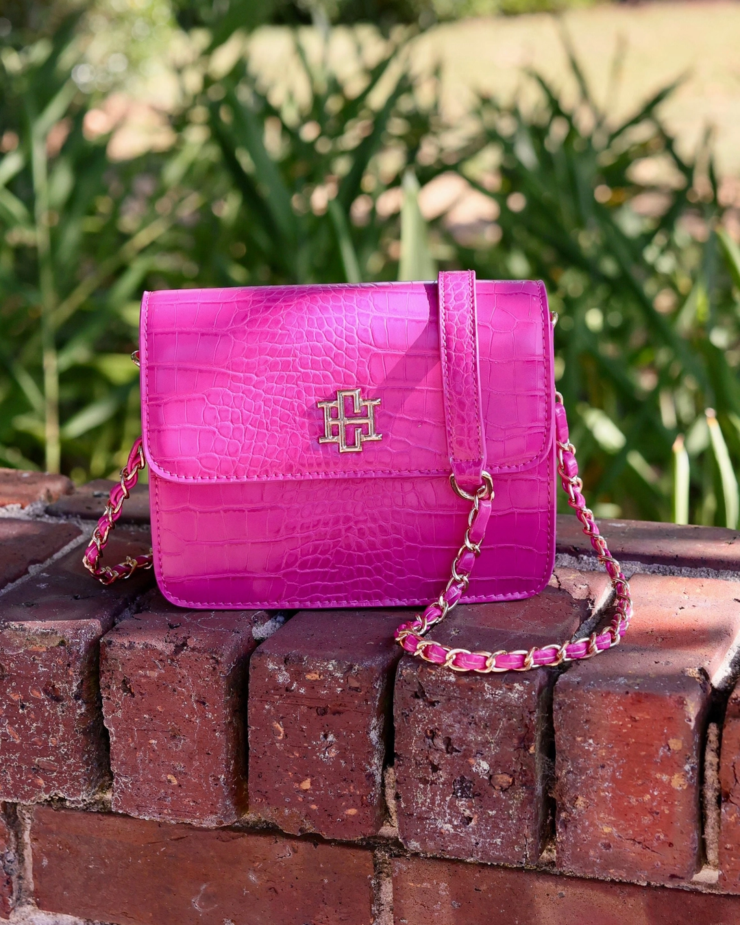 Evelyn Hot Pink Crossbody