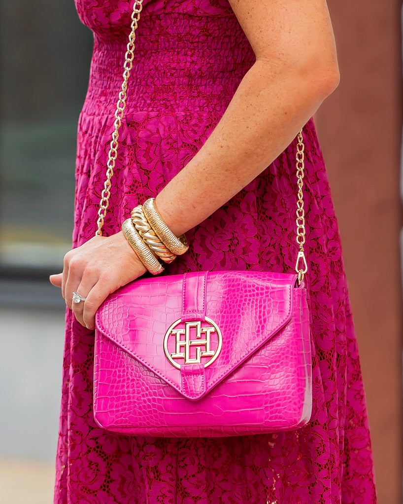 Isabella Hot Pink Crossbody
