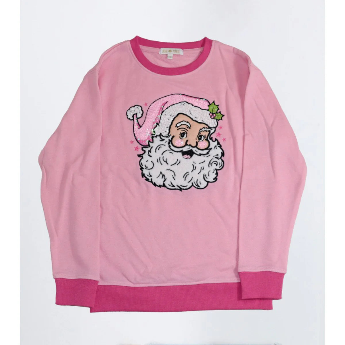 Youth Pretty Pink Claus Sweater