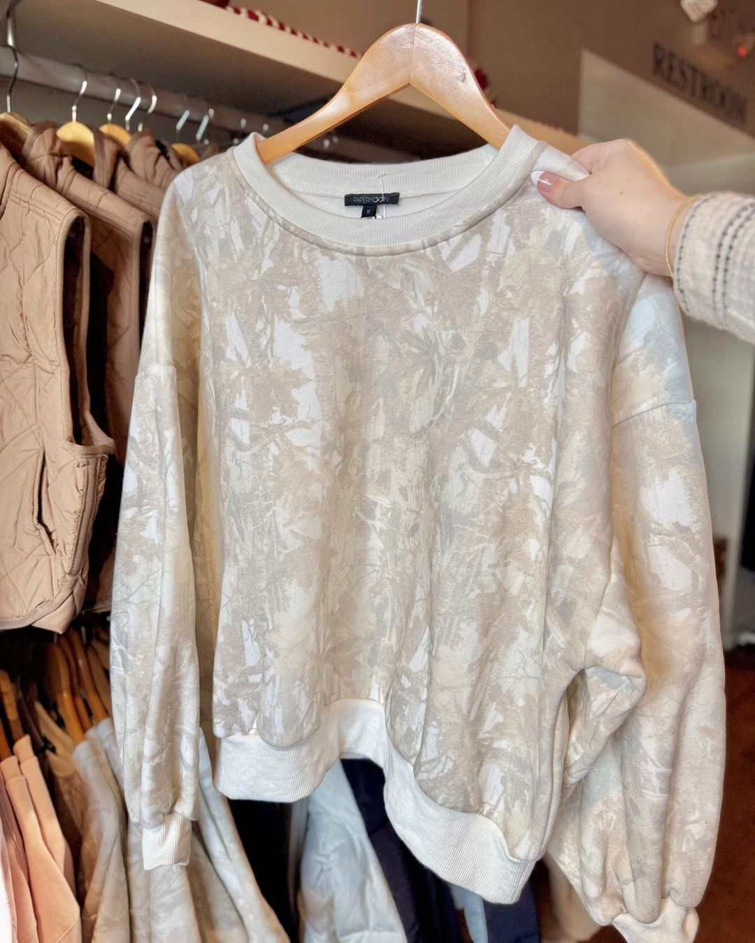Woodland Camo Crewneck
