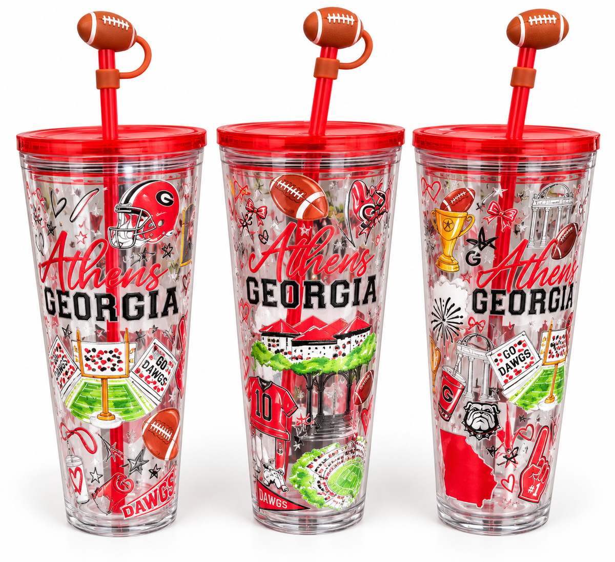 Tailgate in Athens Plastic Tumbler