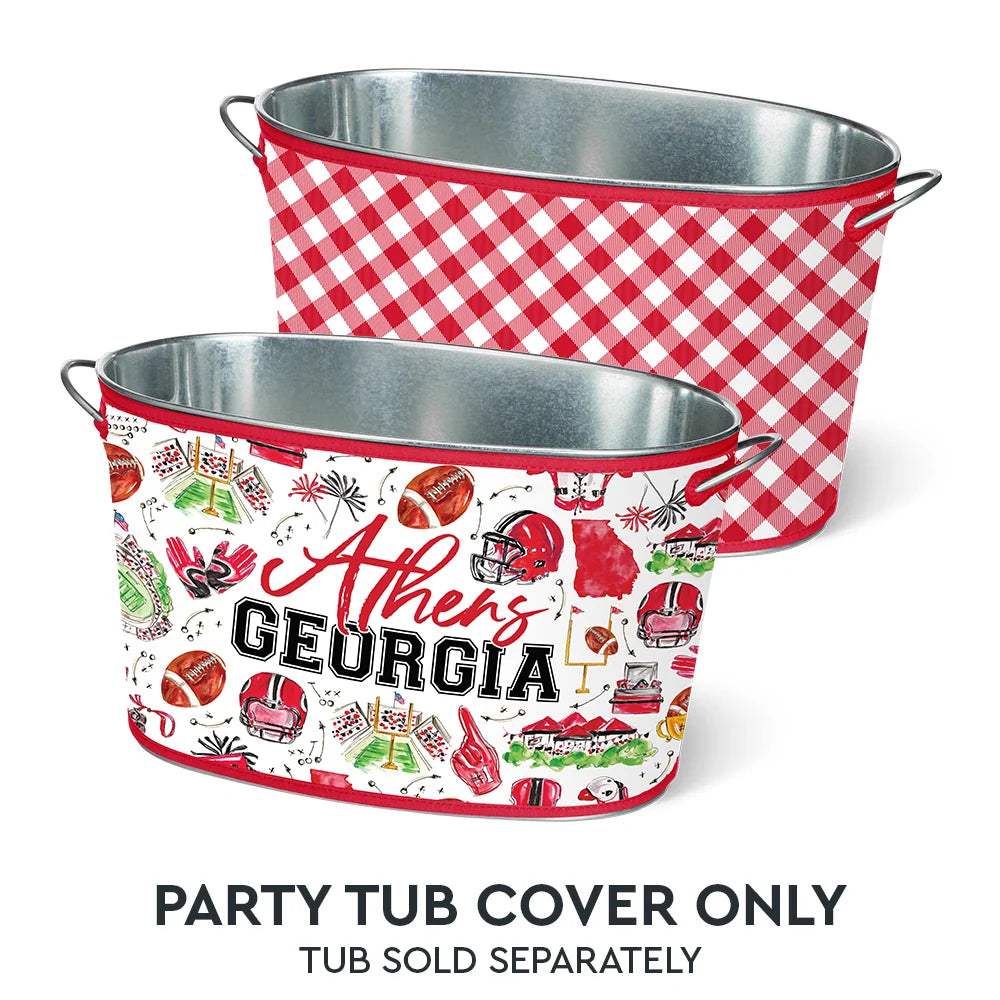 Tailgate in Athens Party Tub Cover