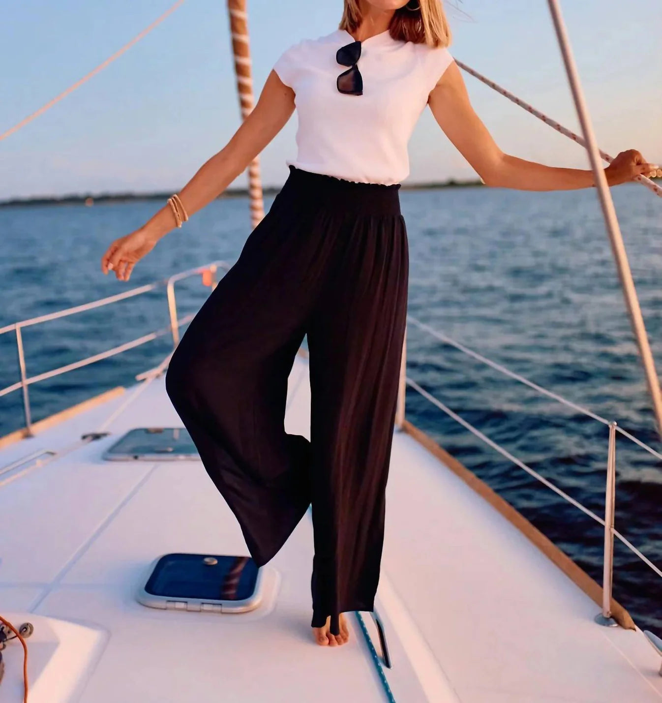 Krista Black flow pants